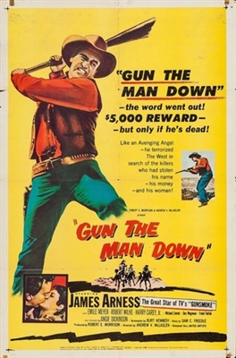 Gun the Man Down Wooden Framed Poster