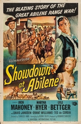 Showdown at Abilene Wooden Framed Poster