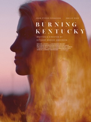 Burning Kentucky Wooden Framed Poster