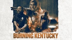 Burning Kentucky Wooden Framed Poster