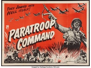Paratroop Command Wooden Framed Poster