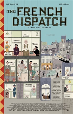 The French Dispatch Metal Framed Poster