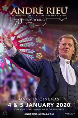 André Rieu: 70 Years Young Wooden Framed Poster
