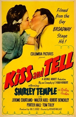 Kiss and Tell Wooden Framed Poster