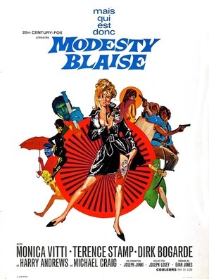 Modesty Blaise Wooden Framed Poster