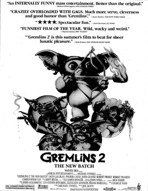Gremlins 2: The New Batch Poster with Hanger
