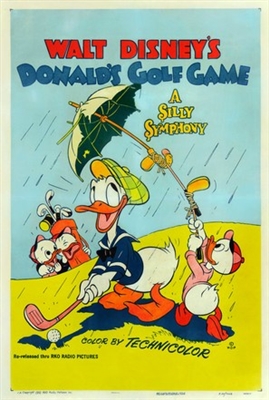 Donald's Golf Game Canvas Poster