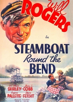 Steamboat Round the Bend Wood Print