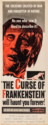 The Curse of Frankenstein Wooden Framed Poster