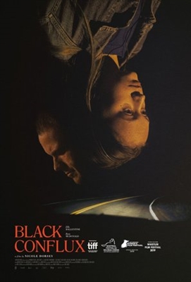 Black Conflux Canvas Poster