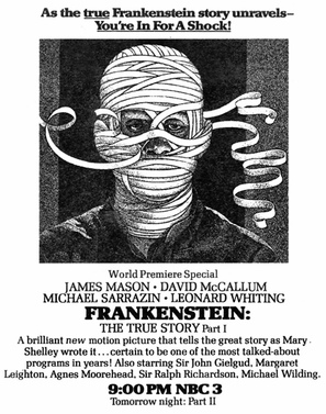 Frankenstein: The True Story Metal Framed Poster
