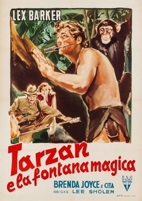 Tarzan&#039;s Magic Fountain Wooden Framed Poster