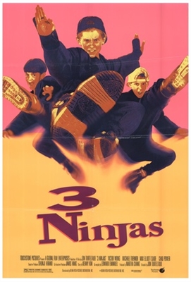 3 Ninjas Wooden Framed Poster
