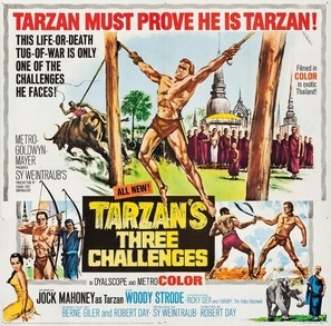 Tarzan&#039;s Three Challenges Wooden Framed Poster