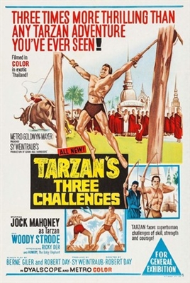 Tarzan&#039;s Three Challenges Wooden Framed Poster