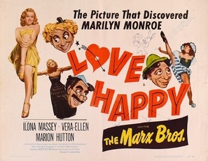 Love Happy Wooden Framed Poster