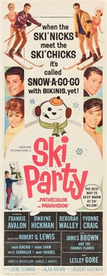 Ski Party Wooden Framed Poster
