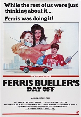 Ferris Bueller&#039;s Day Off Poster with Hanger