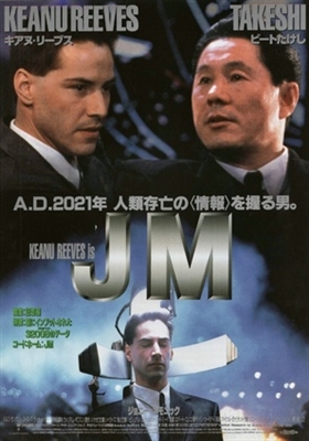 Johnny Mnemonic Poster with Hanger