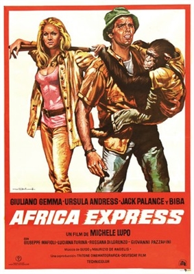 Africa Express Wooden Framed Poster