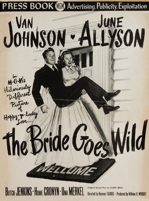 The Bride Goes Wild Wooden Framed Poster