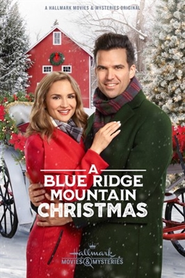 A Blue Ridge Mountain Christmas Poster with Hanger