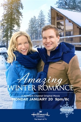 Amazing Winter Romance Wooden Framed Poster