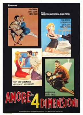 Amore in quattro dimensioni Poster with Hanger