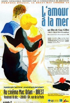 L'amour à la mer Metal Framed Poster