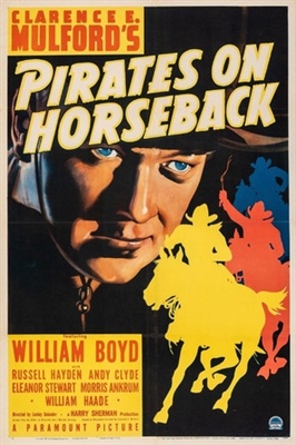 Pirates on Horseback Poster with Hanger