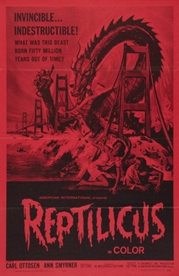 Reptilicus Wooden Framed Poster