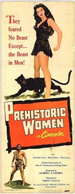 Prehistoric Women Metal Framed Poster
