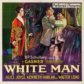 White Man Poster with Hanger
