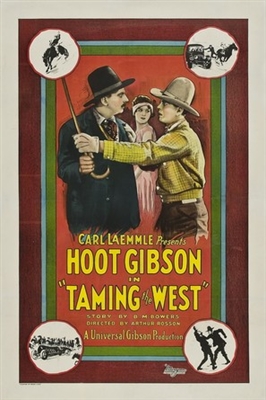 Taming the West Wooden Framed Poster