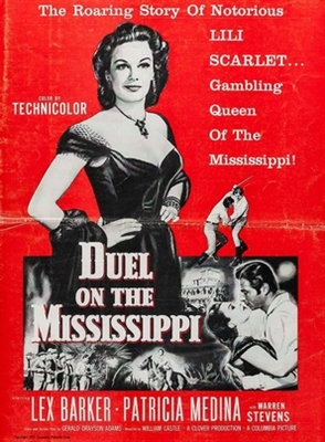 Duel on the Mississippi Canvas Poster