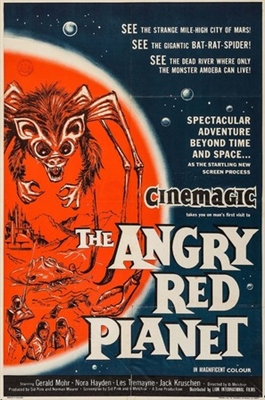 The Angry Red Planet tote bag