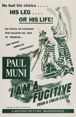 I Am a Fugitive from a Chain Gang Wooden Framed Poster