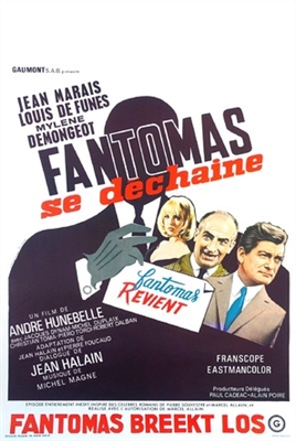 Fantômas se dèchaîne Poster with Hanger