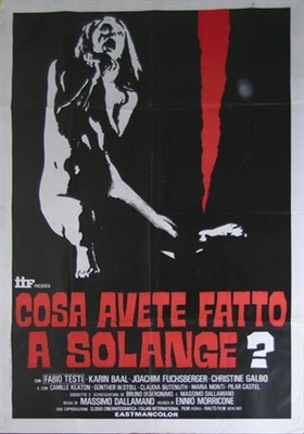 Cosa avete fatto a Solange? Wooden Framed Poster