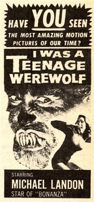I Was a Teenage Werewolf Canvas Poster