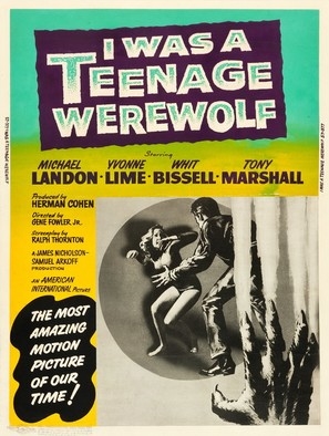 I Was a Teenage Werewolf Poster with Hanger