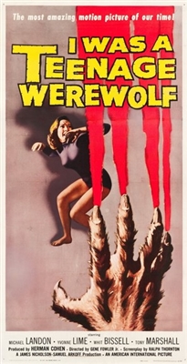 I Was a Teenage Werewolf poster