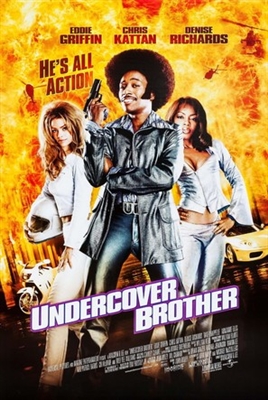 Undercover Brother Wooden Framed Poster