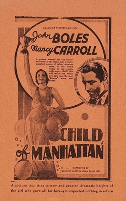 Child of Manhattan Poster with Hanger