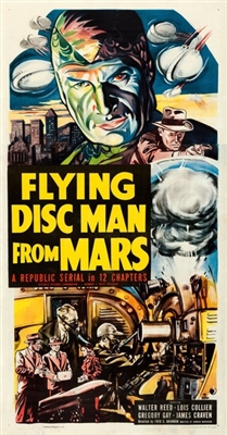 Flying Disc Man from Mars Poster with Hanger