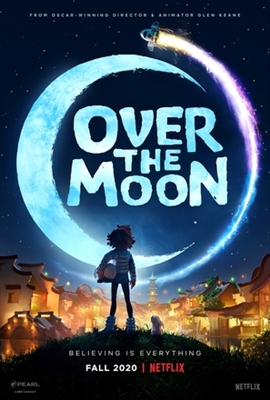 Over the Moon Poster with Hanger