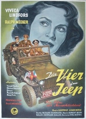 Die Vier im Jeep Poster with Hanger