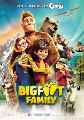 Bigfoot Family Poster with Hanger