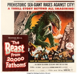 The Beast from 20,000 Fathoms Poster with Hanger