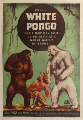 White Pongo Wood Print